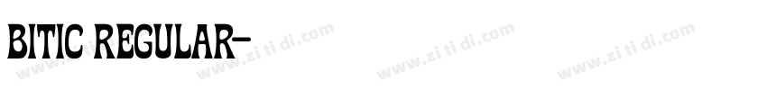 Bitic regular字体转换